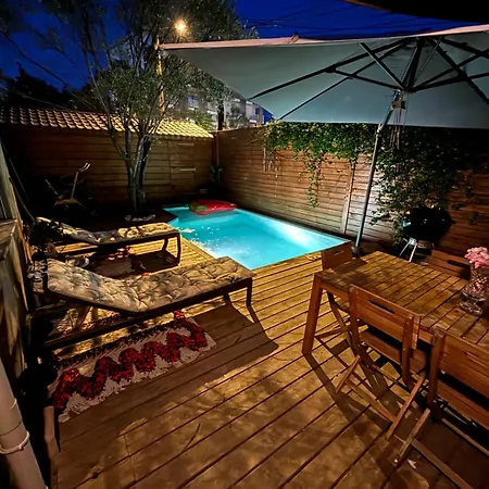빌라 Maison Avec Piscine Chauffee Et Jacuzzi Proche Des Plages *