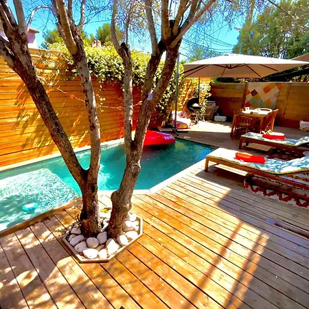 빌라 Maison Avec Piscine Chauffee Et Jacuzzi Proche Des Plages 툴롱